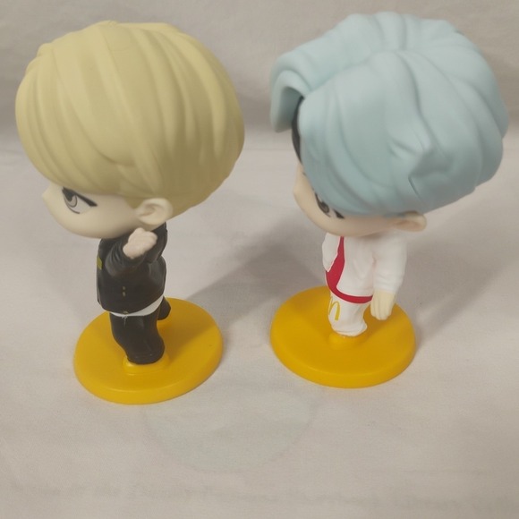 Tiny Tan Figures BTS x McDonalds Happy Meal Toys 8pc Lot Collector Toy - Picture 9 of 16